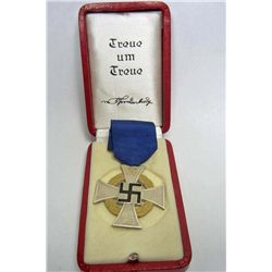 CASED GERMAN NAZI 50 YEAR FAITHFUL SERVICE CROSS