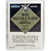 Image 2 : 1997 TOPPS INSERT #475 MICKEY MANTLE BASEBALL CARD