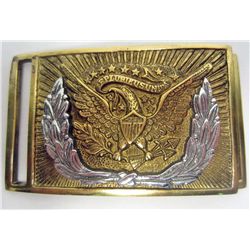 US CIVIL WAR ERA UNION OFFICERS BELT BUCKLE