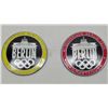 Image 1 : LOT OF 2 GERMAN NAZI BERLIN OLYMPIADE ENAMELED BADGES