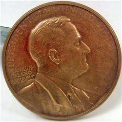 PRESIDENT FRANKLIN DELANO ROOSEVELT INAUGURAL / IN MEMORIAM TOKEN