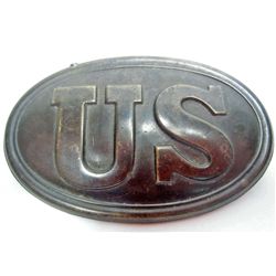 US CIVIL WAR ERA UNION ARMY US CARTRIDGE BOX PLATE