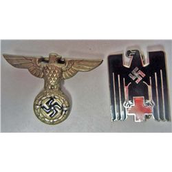 GERMAN NAZI SS/SA VISOR CAP EAGLE
