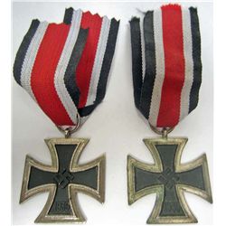 LOT OF 2 GERMAN NAZI 2ND CLASS IRON CROSSES