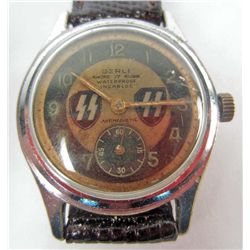 GERMAN NAZI SS WRIST WATCH W/ BAND