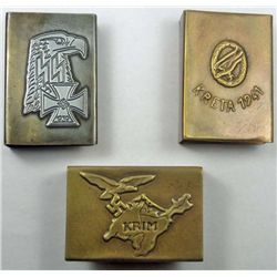 LOT OF 3 GERMAN NAZI MATCHBOOK HOLDERS