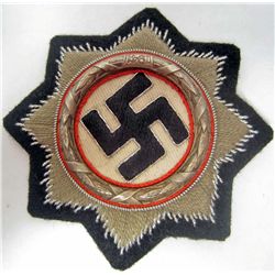 GERMAN NAZI WAFFEN SS PANZER CLOTH GERMAN CROSS IN GOLD