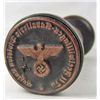 Image 2 : GERMAN NAZI WAX SEAL / RUBBER STAMPER W/  WOOD HANDLE