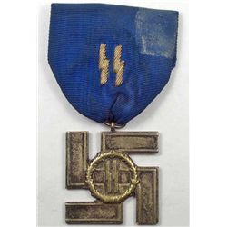 GERMAN NAZI SS MEDAL W/ RIBBON