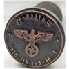 Image 2 : GERMAN NAZI WAX SEAL / RUBBER STAMP W/ WOOD HANDLE