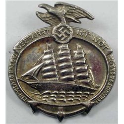 GERMAN NAZI SEEFAHRT TINNIE BADGE