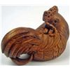 Image 1 : 11156 - BOXWOOD ROOSTER NETSUKE