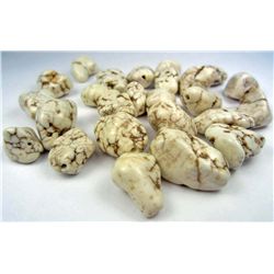 11165 - LOT OF 313.50 CTS. WHITE TURQUOISE HOWLITE NUGGETS