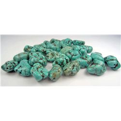 11166 - LOT OF 286.00 CTS TURQUOISE HOWLITE NUGGETS