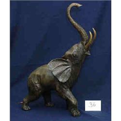 1 BRONZE-ELEPHANT FOUNTAIN X 26"H...