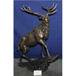 1 BRONZE-ELK 26"W X 35"H....