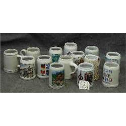 1 BOX FULL GERMAN BEER MUGS MARKINGS ON MANY...