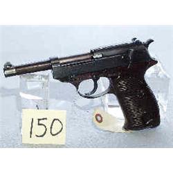 1 WALTHER P.38 PISTOL, 9MM SN.3355, LIKELY FEBRUARY 1944, HAS NAZI MILITARY STAMP ON SIDE OF SLID...