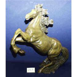 1 BRONZE-REARING HORSE 34"WX31"H...