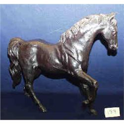 1 BRONZE-HORSE 36"W X 26"H....