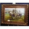 Image 1 : 1 OIL PAINTING-TROY DENTON. ON HORSE. 24" X 36"....