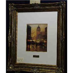 1 PRINT-G. HARVEY "LIGHTS OF FRANCISCO" OPEN EDITION X 10"...