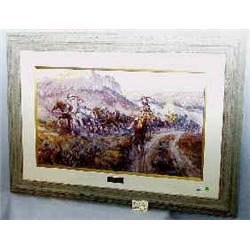 A 1 PRINT-CHARLES RUSSELL 17"X29" JERK LINE"...