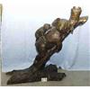 Image 1 : B 1 BRONZE BEAR AND CUB ON TREE END OF TRUNK IS LIGHT. 40"H....
