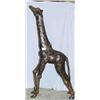 Image 1 : A 1 BRONZE GIRAFFE 72"H, 34"L....