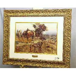 A 1 PRINT-CHARLES RUSSELL 15"X21" UNSCHEDULED STOP"...