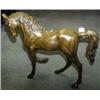 Image 1 : B 1 BRONZE HORSE 42"H, 48"L. PREVIOUS LOT....