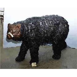 A 1 BRONZE BEAR WALKING 28"H, 48"L...