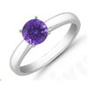 Image 1 : Tanzanite 1.36 ctw Solitaire Ring 14kt W/Y  Gold