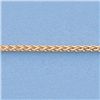 Image 2 : Genuine 16" 14k  Gold-Yellow 1.1mm Wheat Chain 3g