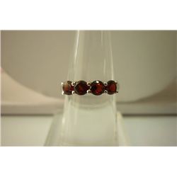 11.05 ctw Garnet  Ring .925 Sterling Silver