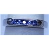 Image 1 : 13.60 CTW TANZANITE RING .925 STERLING SILVER