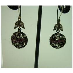 38.00 CTW Turkish earring .925 STERLING SILVER