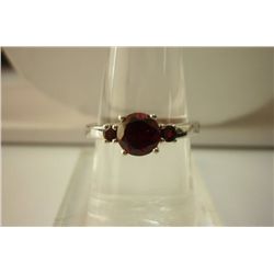 15.10 ctw Garnet  Ring .925 Sterling Silver