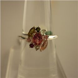 22.20 ctw,SEMIPRECIOUS RING .925 STERLING SILVER