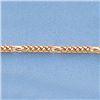 Image 2 : Genuine 16" 14k  Gold-Yellow 1.3mm Figaro Franco Chain