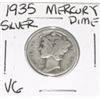 Image 1 : 1935 MERCURY SILVER DIME *NICE VERY GOOD GRADE*!! DIME CAME OUT OF SAFE!!