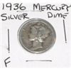 Image 1 : 1936 MERCURY SILVER DIME *NICE FINE GRADE*!! DIME CAME OUT OF SAFE!!