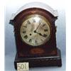 Image 1 : 1 CLOCK- BRACKET CLOCK WITH INLAY APPX. X 15"H. WORKS POSSIBLY BY HAAS & SOEHNE, GERMANY....