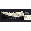 Image 1 : 1 BONE CARVED DRAGON FIRE BREATHING DRAGON IS WITH A 1.25" MAN FIGURE ON THE DRAGONS CARVING IS P...