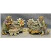 Image 1 : 2 BISQUE PLANTERS BOY AND GIRL GERMANY. 7.5"H....