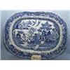 Image 1 : 1 18" BLUE WILLOW PLATTER W/ MARK...