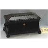 Image 1 : 1 WOODEN BOX W/ MOTHER OF PEARL PLATE...
