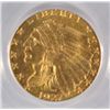 Image 2 : 1927 $2.50 INDIAN GOLD PCGS MS 60 GREEN LABEL VERY UNDER-GRADED