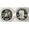 Image 1 : 1995 ATLANTA OLYMPICS TRACK AND FIELD AND 1998 BLACK PATRIOTS (CRISPUS ATTUCKS) PROOF COMMEMORATIVE 