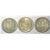Image 2 : THREE NICE CIRCULATED MORGAN SILVER DOLLARS, 1921-P, 1921-D, AND 1921-S